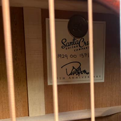 Santa Cruz 50th Anniversary 1929 00, Mahogany Top, Mahogany Back & Sides, Hardshell Case image 6
