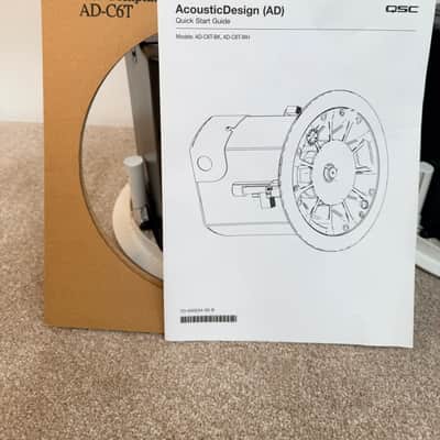 QSC AD-C6T-WH - Ceiling Speakers (Pair - White) - 70/100V - Like New w/ Original Box & Installation Kit image 7