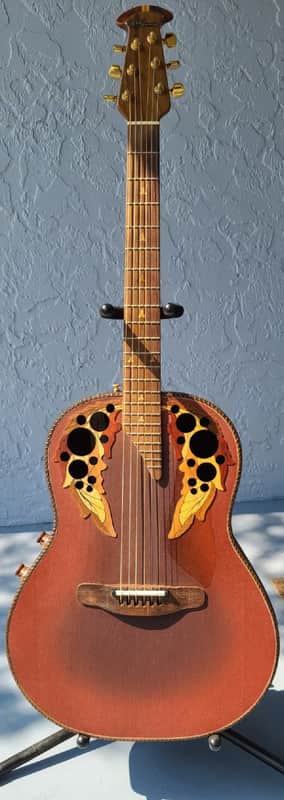 Ovation Adamas II 1981 - Red Reverse Burst Model #1681-2 image 1