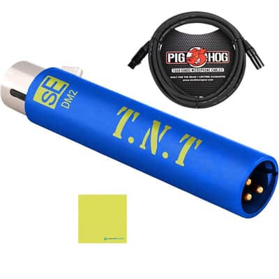 sE Electronics DM2 TNT 1-channel Active Inline Preamp Bundle w/Pig Hog PHM10 8mm Mic Cable and Liquid Audio Polishing Cloth image 1