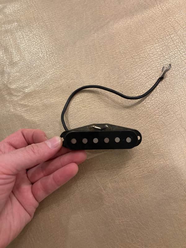 Fender Stratocaster Pickup Gray Bobbin 1980 image 1