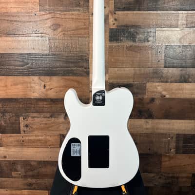 Fender Jack White Signature Triplesonic Acoustasonic Telecaster Satin Arctic White with Black Top, Free Ship, 113 image 5
