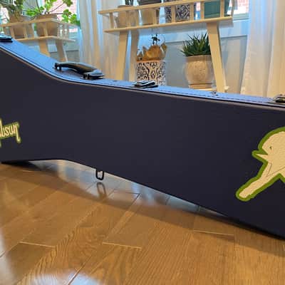 Gibson Dave Mustaine Flying V EXP Rust In Peace Electric Guitar 2022 Alien Tech Green image 6