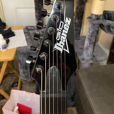 Ibanez Gio GRG7221QA-TBB 7-string in Transparent Blue Burst with Purpleheart Fretboard 2020-2021 model year image 4