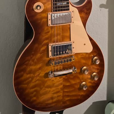 Gibson Les Paul Standard Premium Quilt 2015- Honeyburst Perimeter Candy image 2
