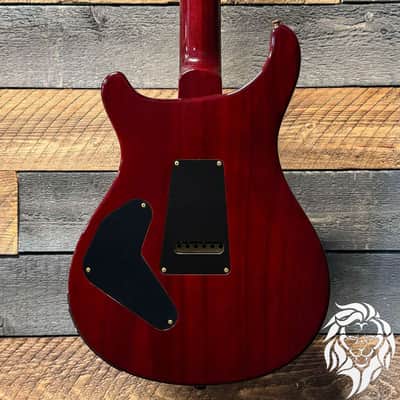 PRS Custom 24 Piezo 10 Top Fire Red Burst 0352064 image 2