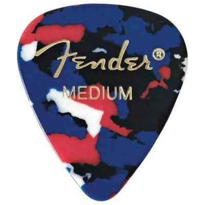 Fender 351 Celluloid Picks - 12-Pack-Black / Heavy image 7