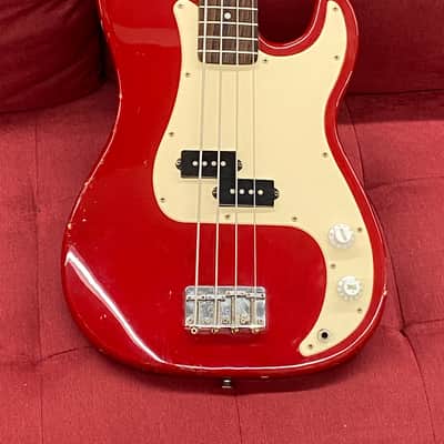 Squier by Fender 50th Anniversary P-Bass 1996 - Torino Red image 11