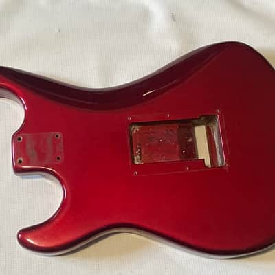 1984 Kramer USA Pacer Deluxe C Series Plate Candy Apple Red Guitar Body Floyd Ready image 14