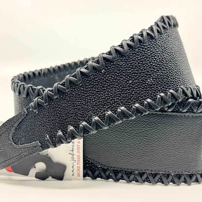 Jodi Head Guitar Strap - "Real" Stingray - Leather Lacing - 3" Wide image 4