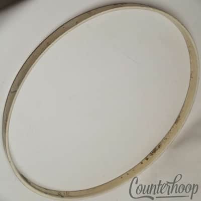 *Gretsch 27 1/4" Bass Drum Hoop/Rim 3-Ply Maple Wood White Vintage 10s Brooklyn* image 4
