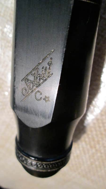 SELMER Vintage Soloist C* Scroll Shank face facing C star France Tenor sax MouthPiece image 1