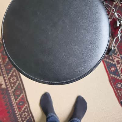 Rogers 5-Line Dyna-Sonic 5x14" COB Snare Drum 1974 - 100% Original w/ Snare Frame & Protection Racket Case. Includes Pearl Roadster / D-1000 Series Drum Throne – Heavy Duty Spindle Base and Vintage Pearl Double-Braced Heavy-Duty Snare Drum Stand (1980s image 15