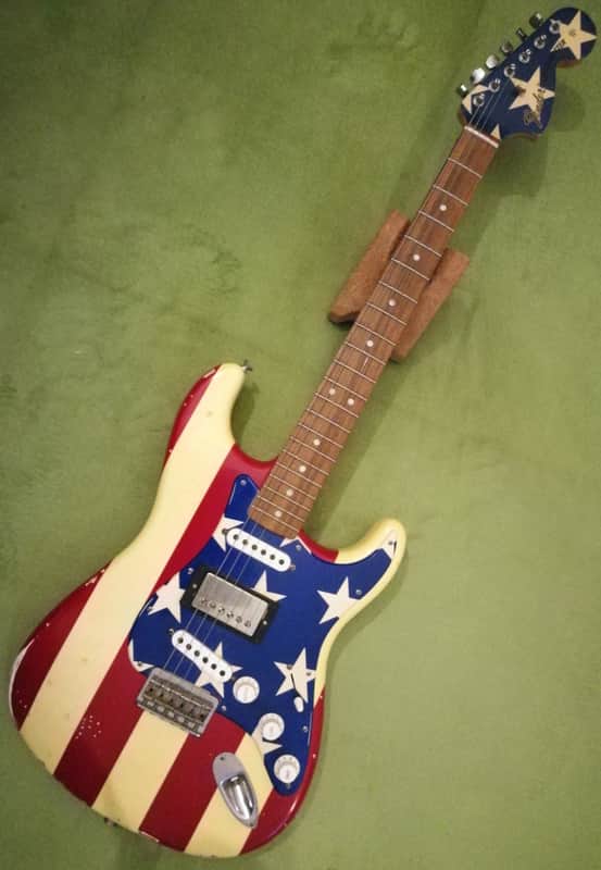 Fender Wayne Kramer Signature Stratocaster Red, White, and Blue