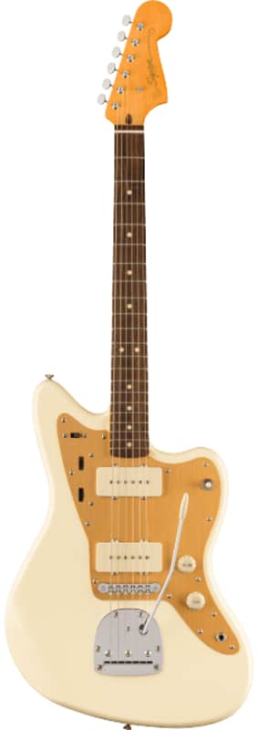 Fender Squier J Mascis Jazzmaster Electric Guitar with Tremolo - Vintage White image 1