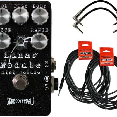 Skreddy Pedals Lunar Module Mini Deluxe Pedal w/ 4 Guitar Cables image 1