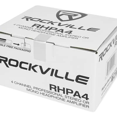 Rockville RHPA4 4 Channel Professional Headphone Amplifier Stereo or Mono Amp image 6