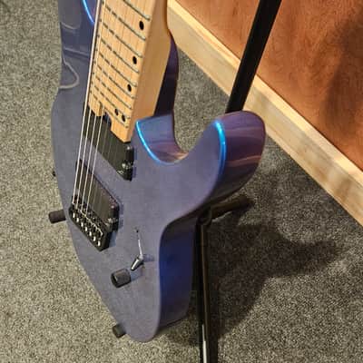 Legator Ninja N7FS Multiscale 7-String Guitar, Maple Fretboard, Lunar Eclipse image 5