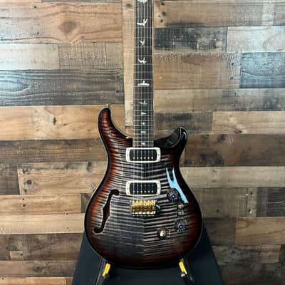 SALE! PRS 40th Anniversary Custom 24-08 Semi-Hollow, Charcoal Tri-Color Burst, 10 Top, Free Ship, 065 image 4