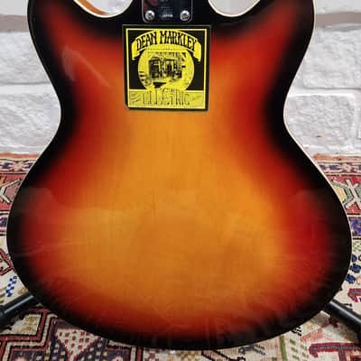 Silvertone/Teisco 1445 Sunburst Thinline Hollowbody 1960s Japan image 7