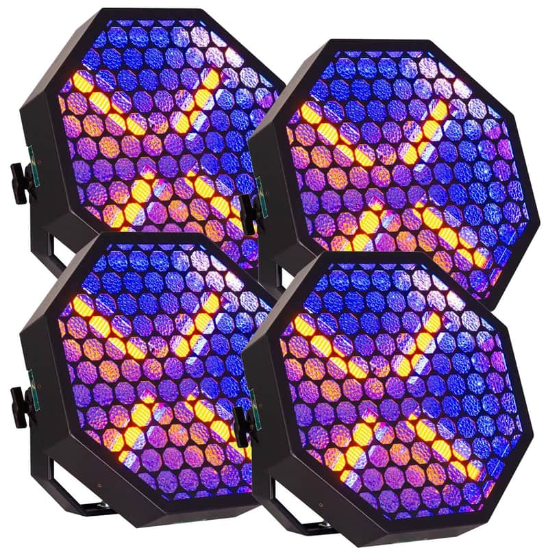 (4) American DJ Vintage X RGB LED Light Fixture Bundle image 1