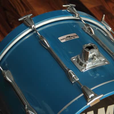 RARE Yamaha Recording Custom 9000 - cobalt blue 20" bass drum image 3