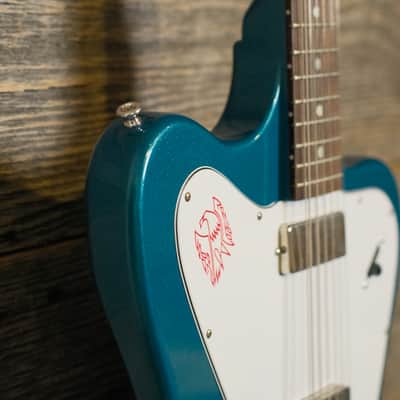 Used Gibson Custom Shop 1965 Non-Reverse Firebird XII - Biscay Aqua w/OHSC image 6