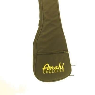 Amahi UK550C-EQ Concert Size Flame Maple Electric Acoustic Ukulele with Gig Bag image 8