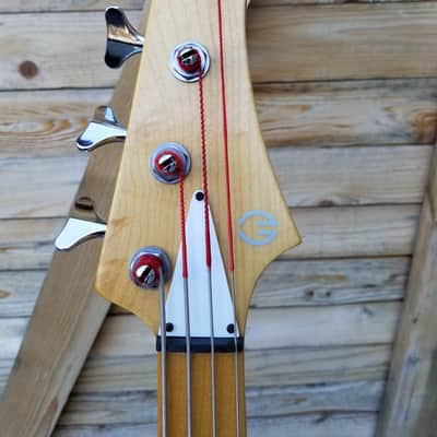 G. Gould (Modulus) USA GGj4 Maple Neck 4 String Jazz EMG 9v Bass Guitar White & Gator Deluxe Case image 7