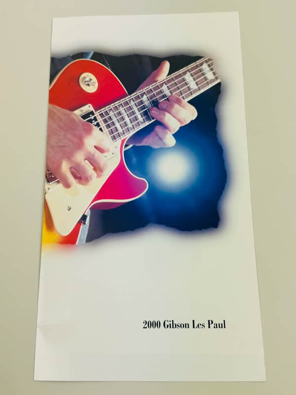 Gibson Les Paul Brochure Foldout 2000 image 1