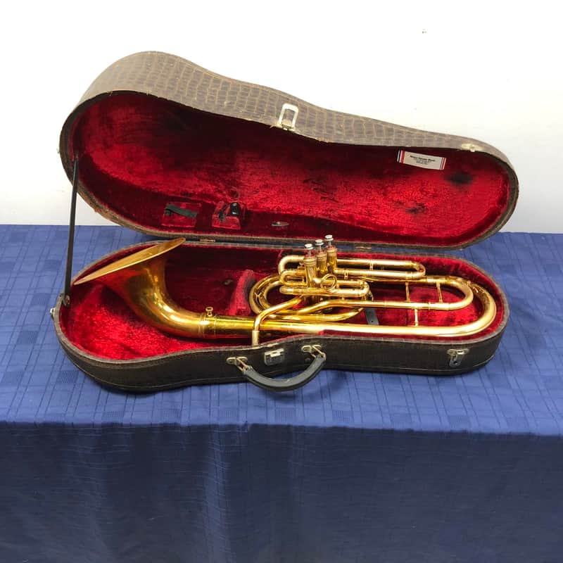 Vintage King H.N. White Cleveland Bb Trombonium Valve Trombone with Original Case image 1