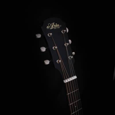 Aria Urban Player Parlor Acoustic Guitar - Green image 3