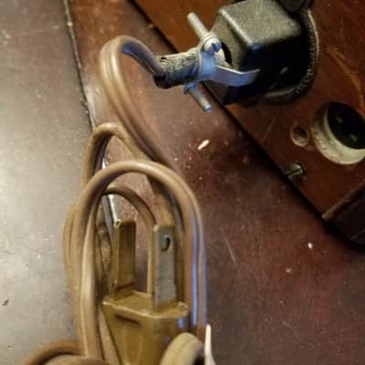 Sound Scriber Rare Vintage Record Cutting Lathe small tube amp 1930s-1940s - stained wood image 10