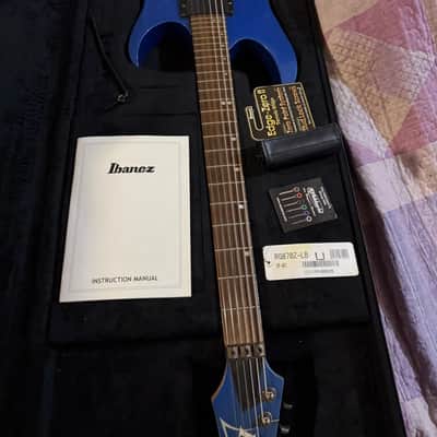 Ibanez RG870Z Premium Laser Blue EMG Attivi - Setup Baritona - Custodia Ibanez image 1