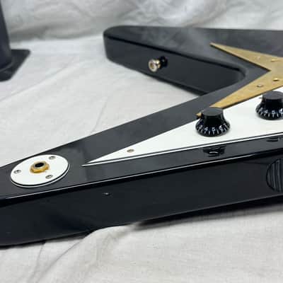 Epiphone '58 1958 Korina Flying V Guitar 2004 - Black image 15