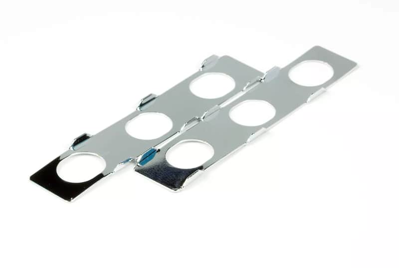 Hipshot UMP Plate Set for 6 Inline Open Gear Tuners - Chrome image 1