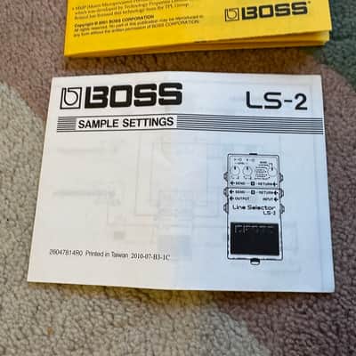 Boss LS-2 Manual Printed in Taiwan 2010 image 1
