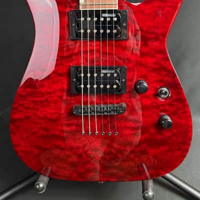 ESP LTD MH-200QM NT Electric Guitar See-Thru Black Cherry (768) image 2