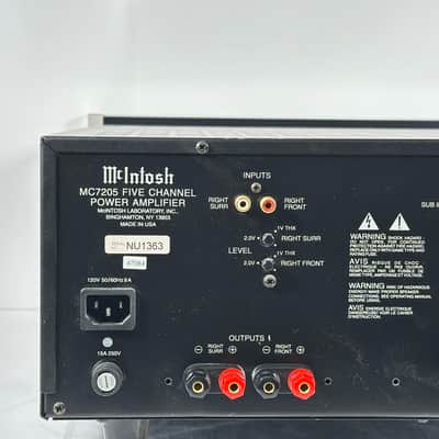 McIntosh MC7205 Five Channel Power Amplifier image 11