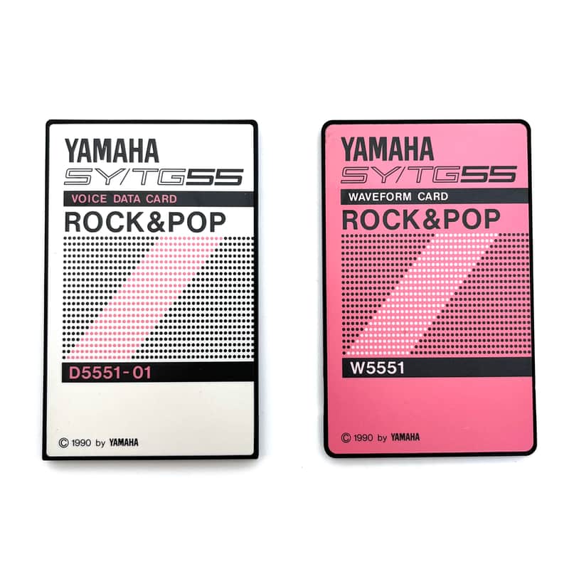 Yamaha ROCK & POP Voice and Wave Data Rom Set S5551 D5551-01  W5551  Yamaha TG55 SY55 Worldwide Shipment image 1