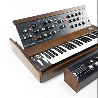 Moog Minimoog Model D 44-Key Monophonic Synthesizer 1971 - 1982 - Black / Wood image 11