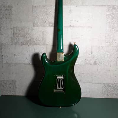 Valley Arts M Series Super Strat 80-90s Trans Aqua / Emerald Green image 9