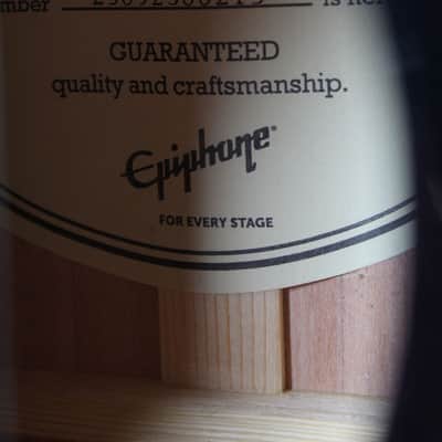 Epiphone J-200 EC Studio Jumbo Body Acoustic Electric Guitar Black Finish image 5