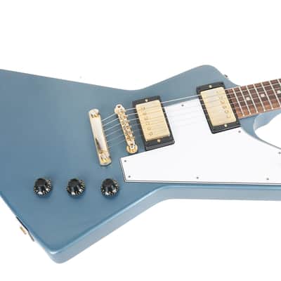 2024 Gibson Custom 1958 Korina Explorer VOS Antique Pelham Blue image 5