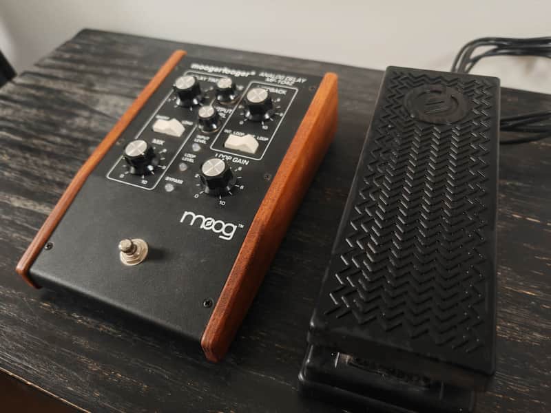 Moog MF-104Z Moogerfooger Analog Delay 2009 - Black + Moog expression pedal and Moog bag image 1