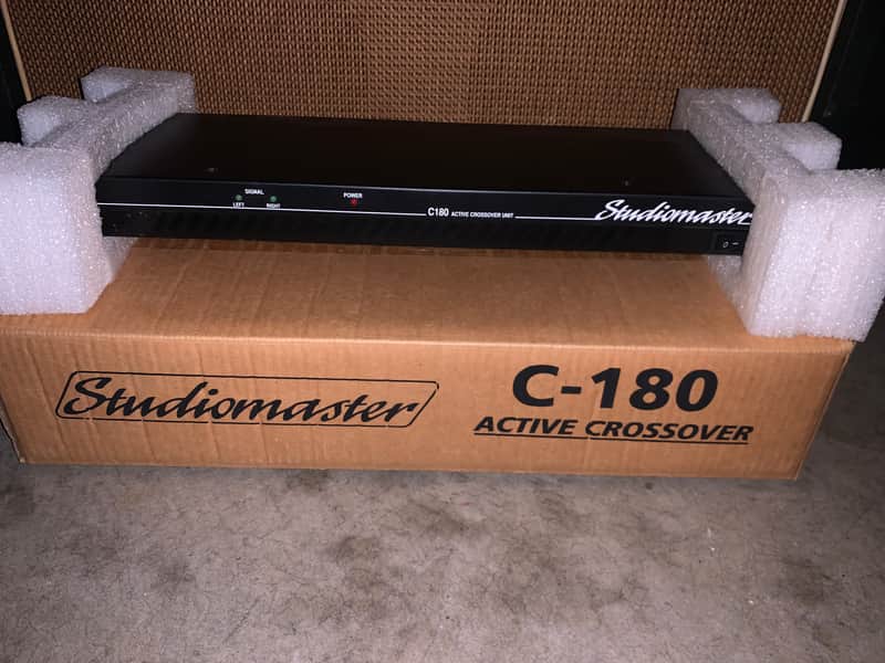 Studiomaster C180 Active Crossover Unit 1U Rack Processor image 1