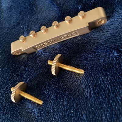 Gibson-OEM-Exclusive L-5 “Satin” Gold Plated brass Tailpiece with matching Satin Gold  parts package. image 7