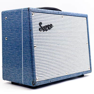 Supro 1642RT Titan 50-Watt 1x10" All-Tube Combo Amp – Blue Rhino Hide Tolex image 3