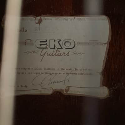 Eko Studio L 1960's Vintage parlour acoustic guitar image 10