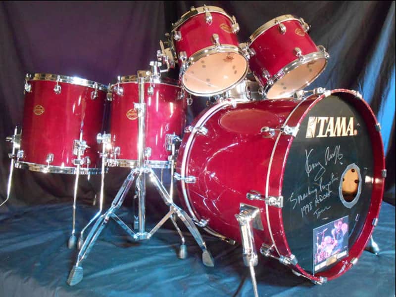 Tama Kenny Aronoff, Tama Starclassic Maple, Smashing Pumpkins, Melissa Etheridge Drum Set 1998 - Purple Lacquer image 1